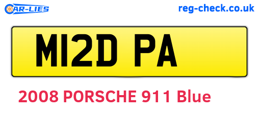 M12DPA are the vehicle registration plates.