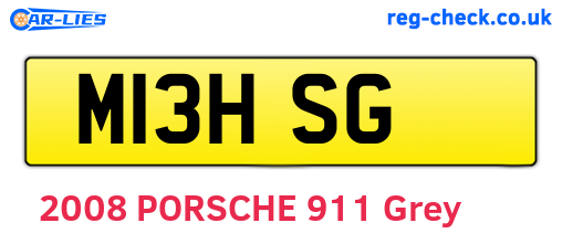 M13HSG are the vehicle registration plates.