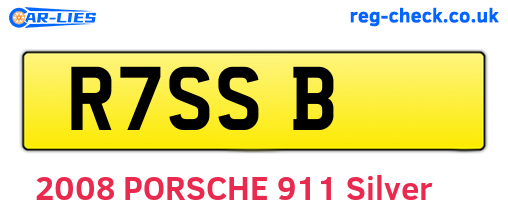 R7SSB are the vehicle registration plates.