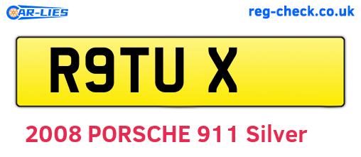 R9TUX are the vehicle registration plates.