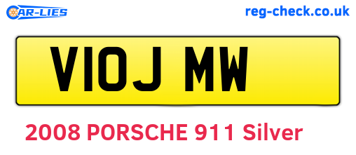 V10JMW are the vehicle registration plates.