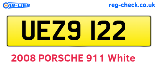 UEZ9122 are the vehicle registration plates.