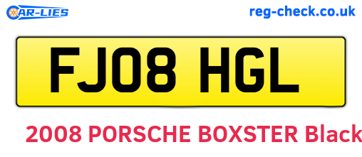 FJ08HGL are the vehicle registration plates.