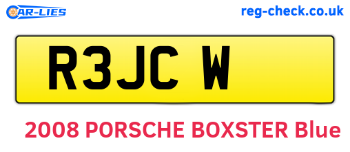 R3JCW are the vehicle registration plates.