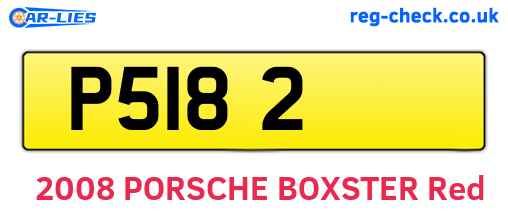 P5182 are the vehicle registration plates.