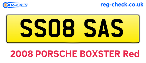 SS08SAS are the vehicle registration plates.