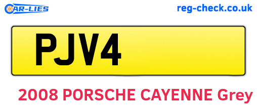 PJV4 are the vehicle registration plates.