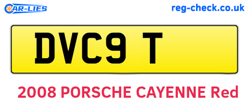 DVC9T are the vehicle registration plates.