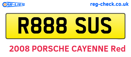 R888SUS are the vehicle registration plates.