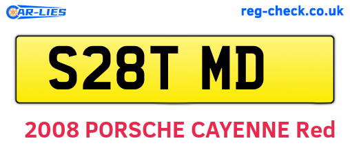 S28TMD are the vehicle registration plates.