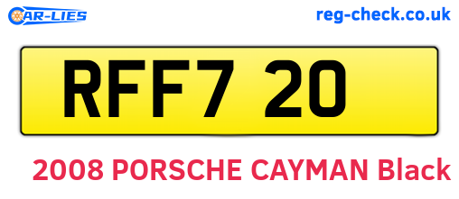 RFF720 are the vehicle registration plates.