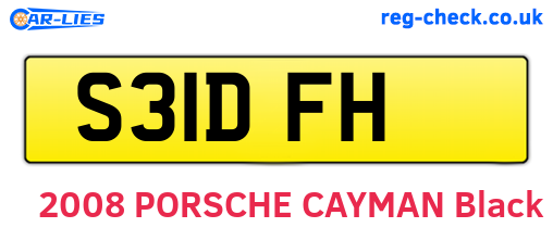 S31DFH are the vehicle registration plates.