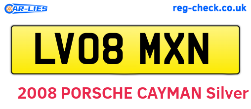 LV08MXN are the vehicle registration plates.