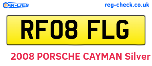RF08FLG are the vehicle registration plates.