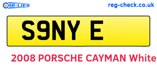 S9NYE are the vehicle registration plates.