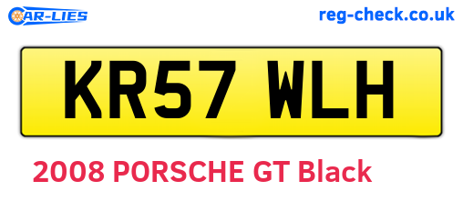 KR57WLH are the vehicle registration plates.