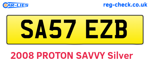 SA57EZB are the vehicle registration plates.