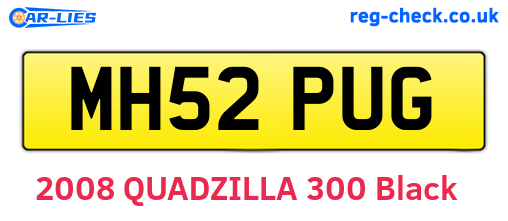 MH52PUG are the vehicle registration plates.
