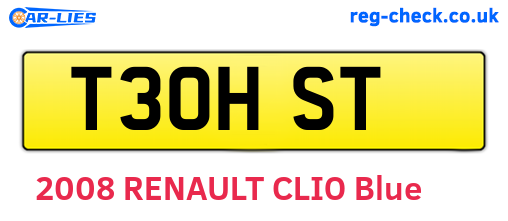 T30HST are the vehicle registration plates.