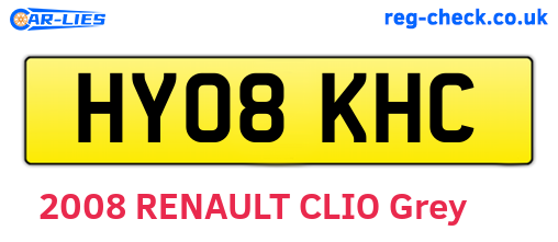 HY08KHC are the vehicle registration plates.