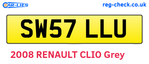 SW57LLU are the vehicle registration plates.