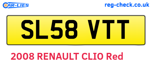 SL58VTT are the vehicle registration plates.