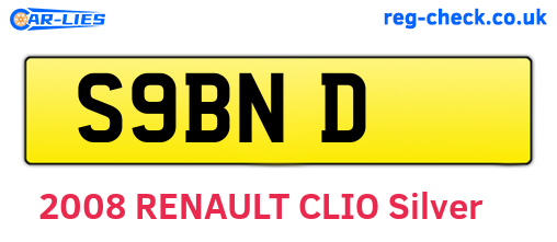 S9BND are the vehicle registration plates.