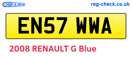 EN57WWA are the vehicle registration plates.