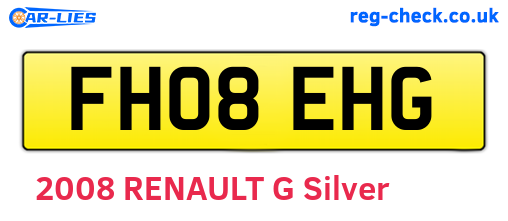 FH08EHG are the vehicle registration plates.