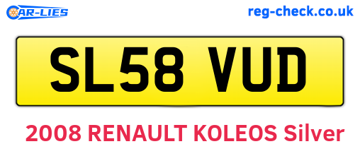 SL58VUD are the vehicle registration plates.