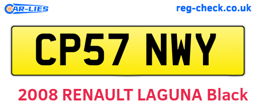 CP57NWY are the vehicle registration plates.