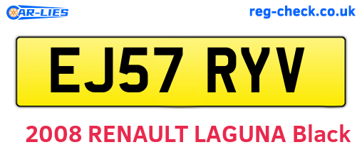 EJ57RYV are the vehicle registration plates.