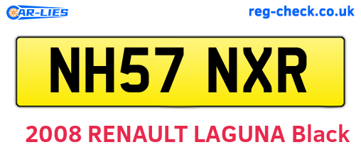 NH57NXR are the vehicle registration plates.