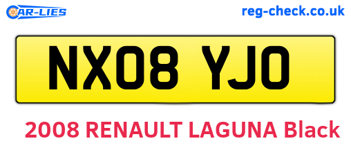 NX08YJO are the vehicle registration plates.