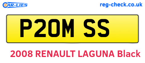 P20MSS are the vehicle registration plates.