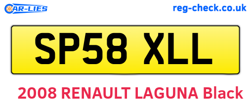 SP58XLL are the vehicle registration plates.