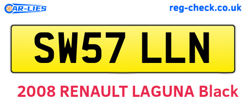 SW57LLN are the vehicle registration plates.