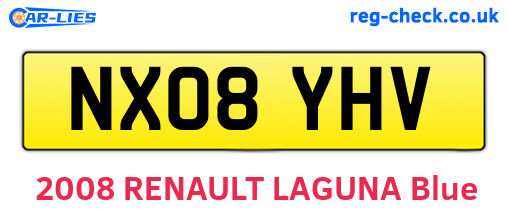 NX08YHV are the vehicle registration plates.