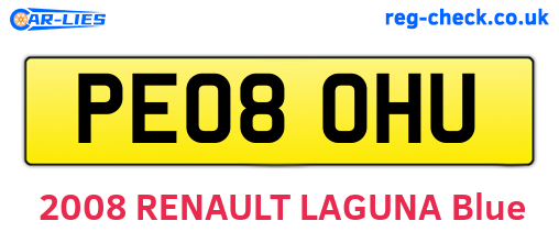 PE08OHU are the vehicle registration plates.