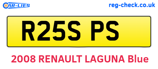R25SPS are the vehicle registration plates.
