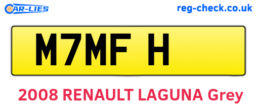 M7MFH are the vehicle registration plates.