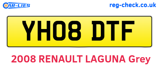 YH08DTF are the vehicle registration plates.