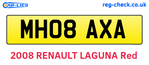 MH08AXA are the vehicle registration plates.