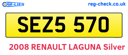 SEZ5570 are the vehicle registration plates.