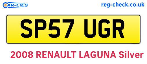 SP57UGR are the vehicle registration plates.