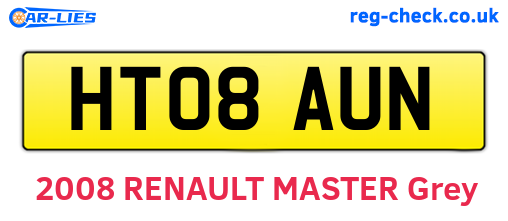 HT08AUN are the vehicle registration plates.