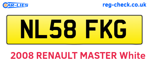NL58FKG are the vehicle registration plates.