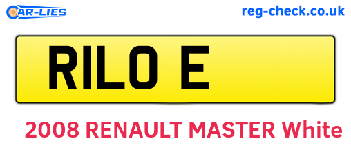 R1LOE are the vehicle registration plates.