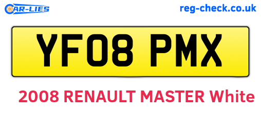 YF08PMX are the vehicle registration plates.