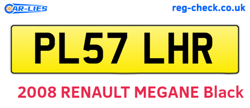 PL57LHR are the vehicle registration plates.